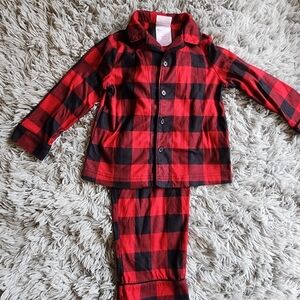 Wondershop kids‎ PJ set 2 piece family sleep size 3t Christmas red plaid New!